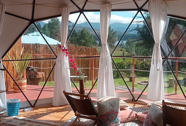 Guatavita Glamping de Lujo + Desayuno + Malla Catamarán