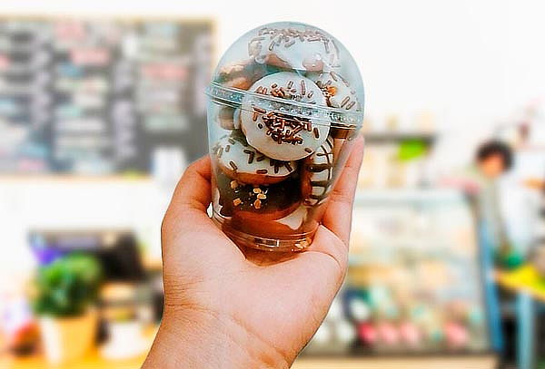 Vaso de Mini Donas por 6 Unidades en Donamía