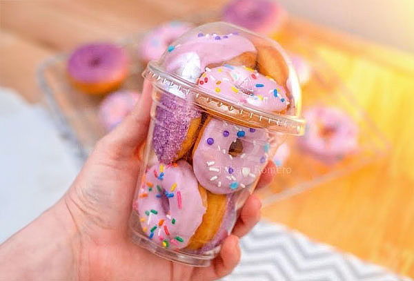 Vaso de Mini Donas por 6 Unidades en Donamía
