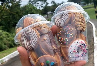 Vaso de Mini Donas por 6 Unidades en Donamía