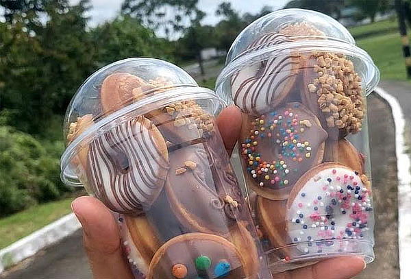 Vaso de Mini Donas por 6 Unidades en Donamía
