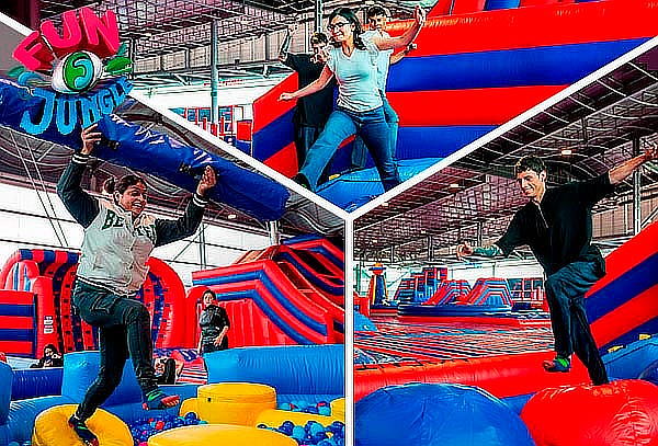 180 Minutos de Diversión Inflata Park Indoor en FUN JUNGLE