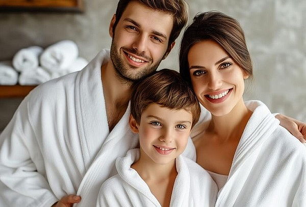 Spa Familiar 3 Personas + Vino, Jacuzzi, Sauna y Masaje