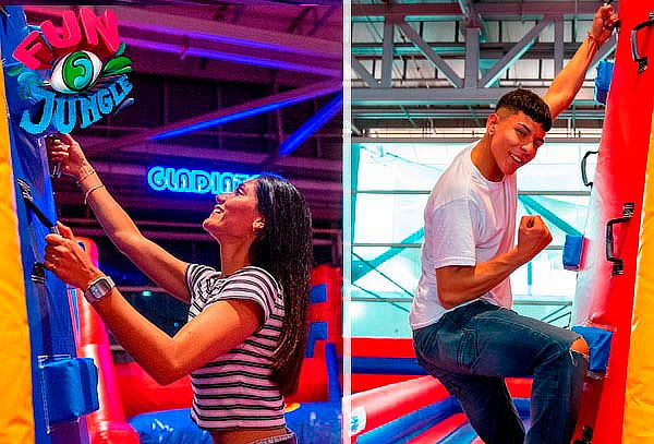 90 o 120 Minutos de Diversión Inflata Park Indoor FUN JUNGLE