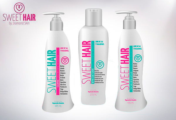 Línea Sweet Hair: Repolarizador, Shampoo ó Tratamiento 