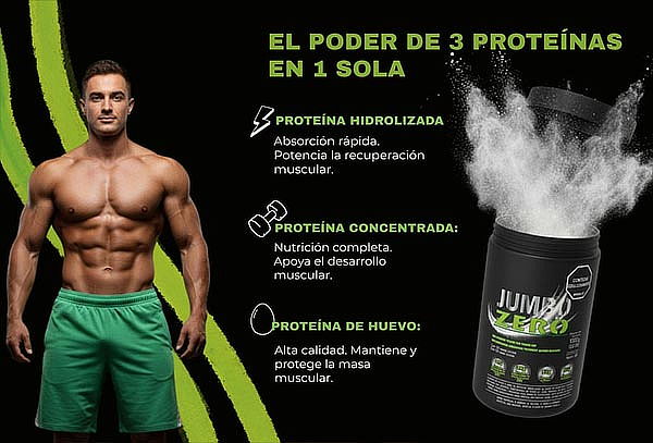 Proteína Deportiva Jumbo Zero de 2 Libras