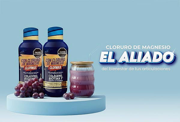2 Frascos de CLORMAX Colágeno Hidrolizado con Biotina
