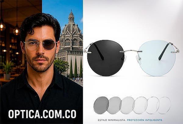Gafas + Lentes Photochromic Anti-Blue Formula Máximo+/-3.0
