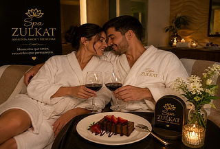 Ritual Romantico Masaje + Mascarilla Facial + Vino + Postre