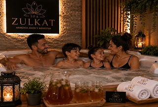 Spa Familiar 3 personas Masaje + Jacuzzi + Helado + Vino