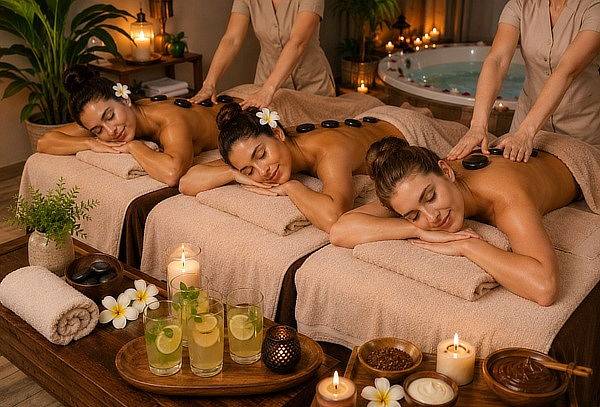 Spa para 3 Amigas + Masaje Relajante y Sauna