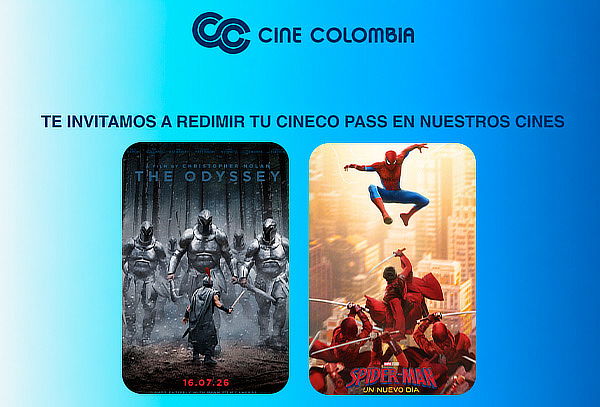 ¡Entrada 2D en Cine Colombia ¡Lunes a Domingo!