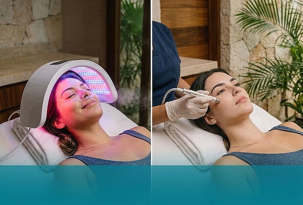 2x1 Limpieza Facial + Máscara LED + Ozono + Microdermo