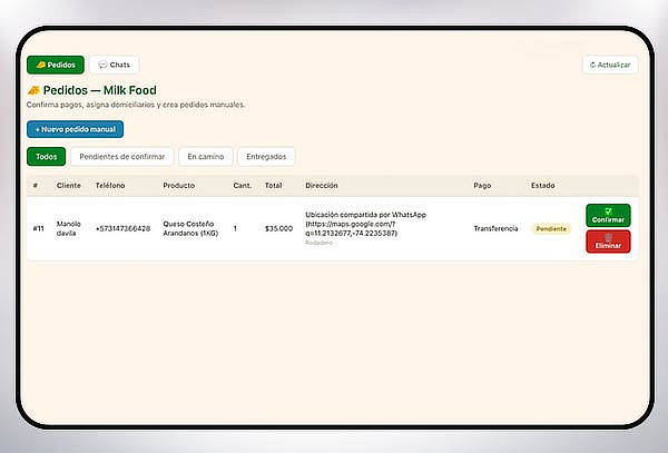 Asistente Inteligente para Ventas por WhatsApp