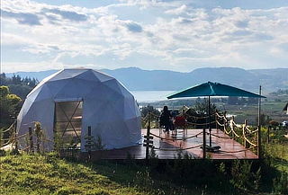 1 Noche Romántica Glamping Domo + Desayuno Aquitania Boyacá 