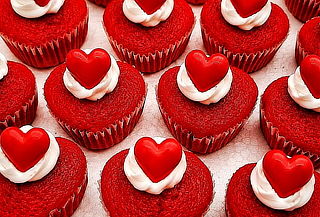 36 Unidades de Cupcakes Medianos San Valentin 