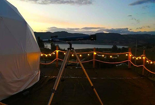 1 Noche Romántica Glamping Domo + Desayuno Aquitania Boyacá 