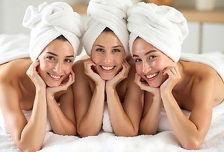 Día de spa para 3 Amigas Masaje + Reflexología + Decoración