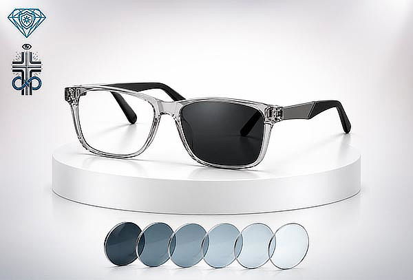 Gafas Transparentes Ice + Lente Fotocromático  +/-3.0
