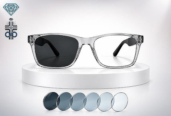 Gafas Transparentes Ice + Lente Fotocromático  +/-3.0