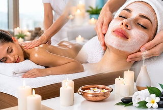 Masaje de Espalda, Brazos y Cuello + Higiene Facial 