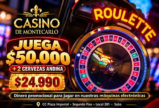 Paga $24.990 y Juega $50.000 + 2 Cervezas Andina