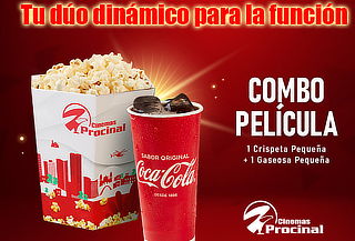 Entrada 2D + Combo de Crispetas Pequeñas + Gaseosa