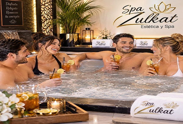 Spa para 2, 3 o 4 Exfoliación + Jacuzzi + Masaje + Bebida