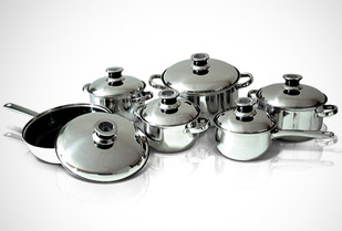 Bateria de Ollas Acero Inoxidable con Termostato