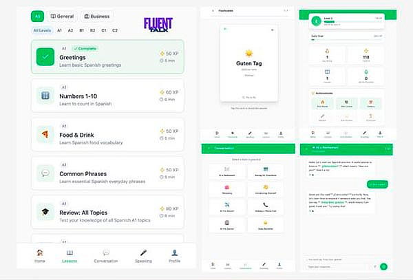 Aprende INGLES con Fluent Talk AI en12 Meses