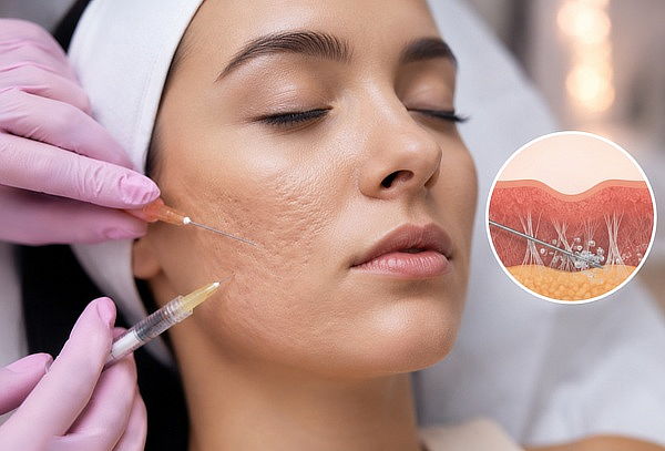 Anti cicatrices de Acné con Subcisión con Cánula + Carbox