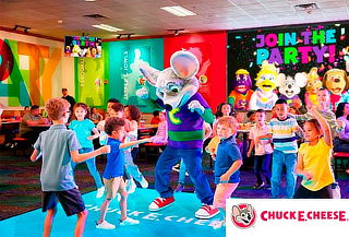 FIESTA Cumple para 10 Personas en  Chuck Cheese®