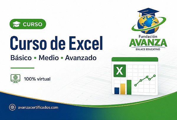 Curso de Excel, Básico, Medio y Avanzado + Certificación