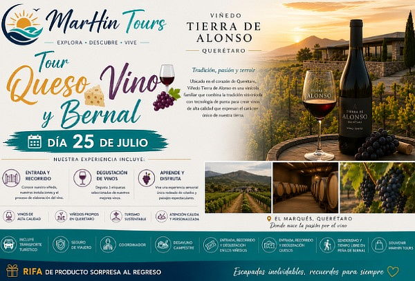 Tour para 1:  Queso, Vino  en Peña Bernal Pueblo Mágico 
