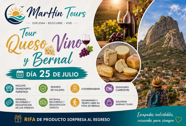Tour para 1:  Queso, Vino  en Peña Bernal Pueblo Mágico 