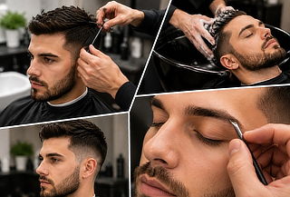 ¡Para Hombre! Corte + Lavado + Perfilado de ceja.