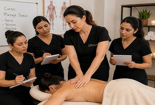 Curso Presencial de Masaje Sueco Teórico-Práctico