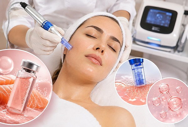 PDRN salmón + Limpieza Facial + Dermapen+Domo 360 Radiante