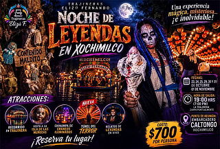 Acceso a Noche de Leyendas en Xochimilco 