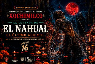 Acceso a El Nahual Xochimilco en Embarcadero Nativitas