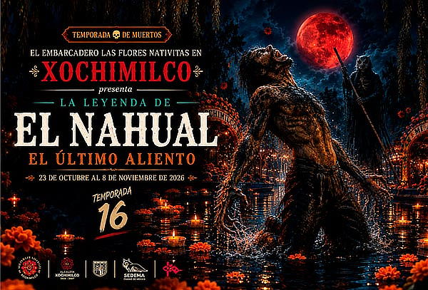 Acceso a El Nahual Xochimilco en Embarcadero Nativitas