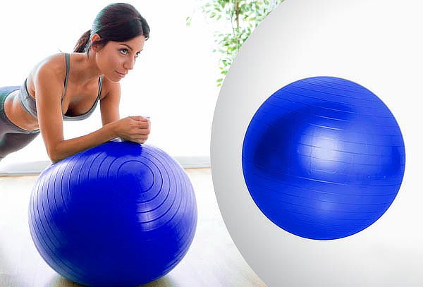 Pelota Duxx para yoga o pilates 65 cm azul