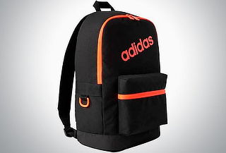 Mochila Adidas Bp Daily para Hombre negro con naranja