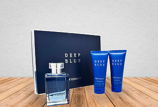 Set Ferrioni Deep Blue For Men ¡Incluye 3 pzas!