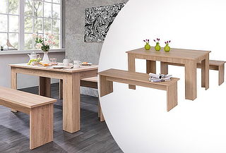 Mesa de Comedor con 2 bancos con envío a domicilio