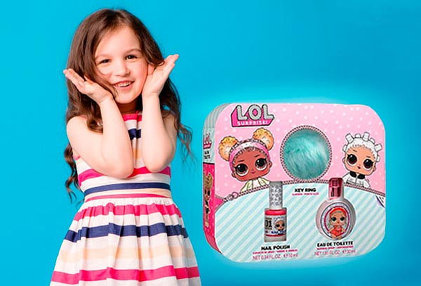 Set perfume LOL Surprise para niña + Esmalte + Llavero