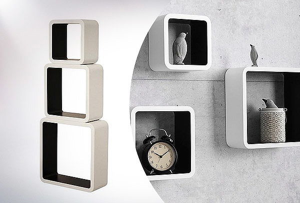 Set de 3 repisas Cubo con envío en República Mexicana