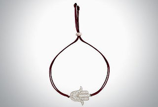 Pulsera Hamsa Cord de Plata