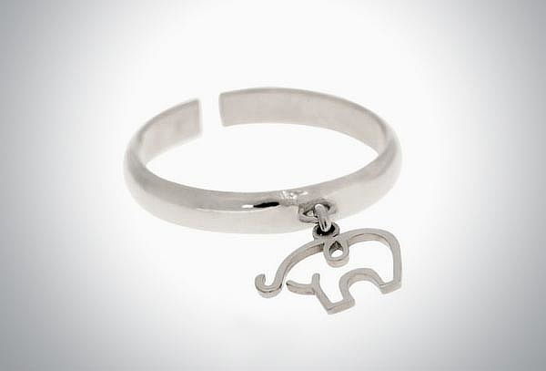 Anillo con Elefante de Plata