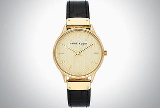 Reloj Anne Klein de Piel con Correa Color Negro